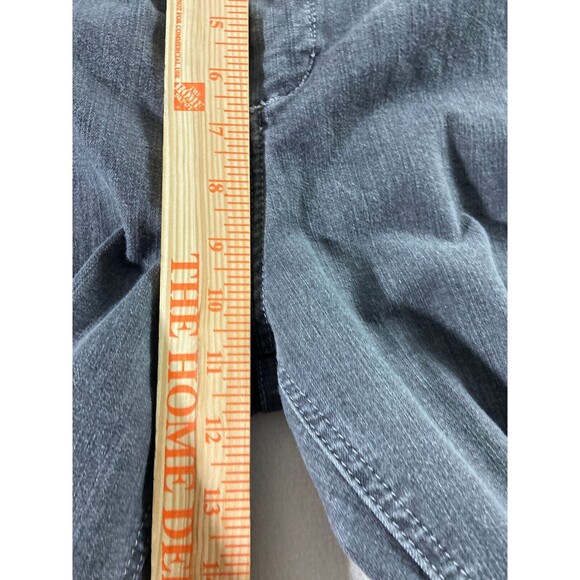 Lee Platinum Label Jeans Petite Womens 12P Grey Straight Leg High Rise Embellish - Picture 8 of 12